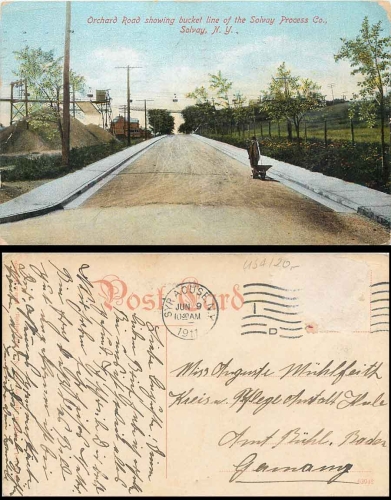 Solvay New York Orchard Road showing bucket line of the Solvay Process Co. o 9.6.19 11