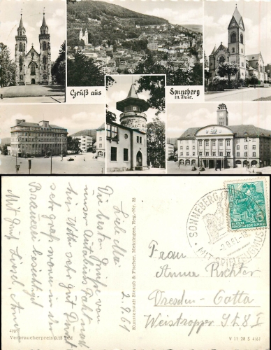 Sonneberg Thüringen o 2.9.1961