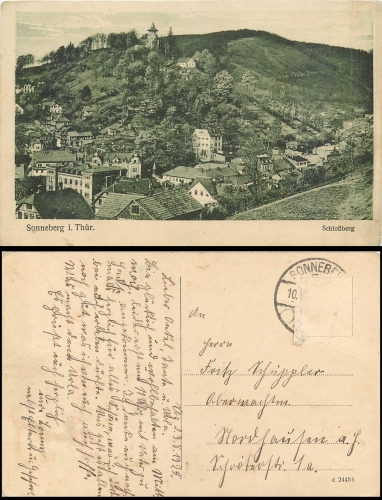 Sonneberg Schlossberg o 29.8.1925