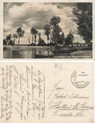 Sonnenburg Neumark Neustaedter Bruecke Slonsk o 1932