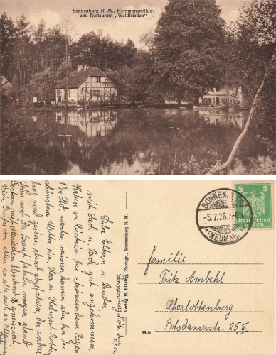 Sonnenburg Neumark Neustaedter Bruecke Slonsk o 1932