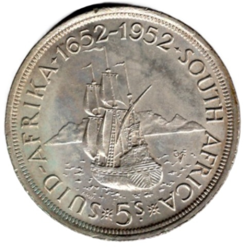 Südafrika 5 Shillings 1952 Georg VI. Auf den 300. Jahrestag der Gründung Cape Towns