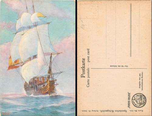 Marine Galerie Nr.233 Spanisches Kriegsschiff *ca.1920