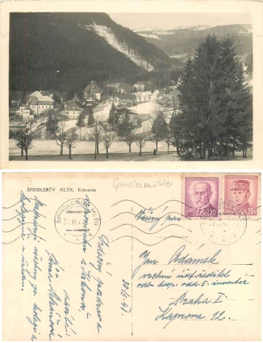 Spindlermühle Kreis Hohenelbe Riesengebirge o 31.3.1948