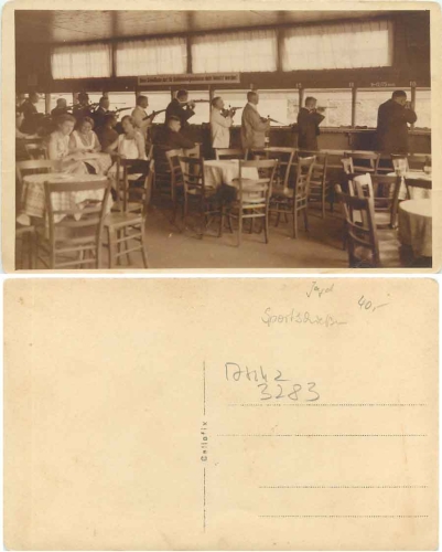 Sport shooting shooting range * ca. 1930