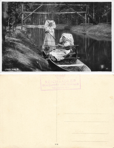 Spreewald, Trachten Kahn * ca. 1930