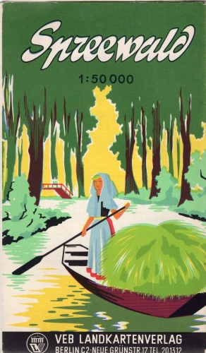 Spreewald Wanderkarte um 1960 