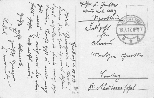 Sprottau Laube Denkmal Schlesien Szprotawa o 1917