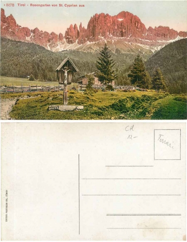 Rosengarten von St. Cyprian Südtirol * ca. 1920