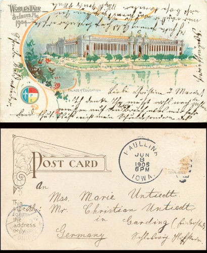 Missouri St. Louis Worlds Fair 1904