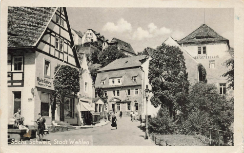 01829 Stadt Wehlen Sächsische Schweiz o 1953
