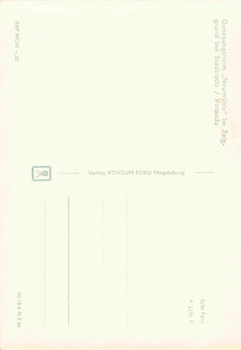 07646 Stadtroda Thueringen Genesungsheim "Neumühle" Zeitzgrund * 1966