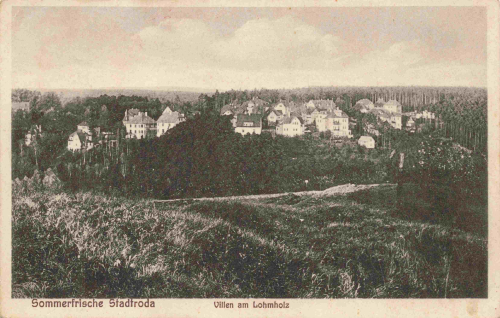 07646 Stadtroda Thüringen Villen am Lohmholz o 1938