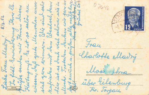 07646 Stadtroda Thüringen Rotes Tor o 1952