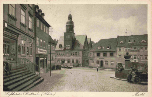 07646 Stadtroda Thüringen Markt o 1934