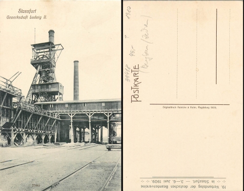 Stassfurt trade union Ludwig II mining colliery * around 1910