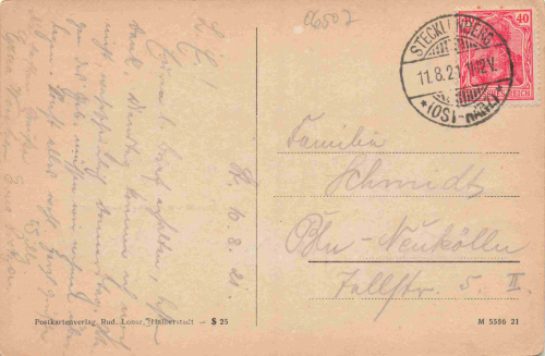 Stecklenberg Harz Mehrbildkarte o 1921