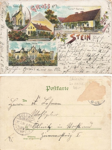 Stein Schloss Sibyllenort  Schlesien Litho Tischers Gasthaus Szczodre o 1901