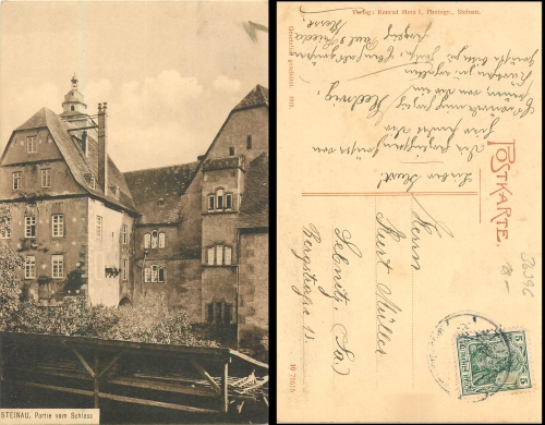 36396 Steinau an der Strasse Schloss o ca.1910
