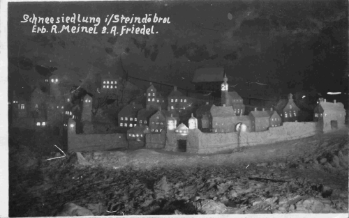 Steindöbra Klingenthal Sachsen Schneesiedlung o 1931