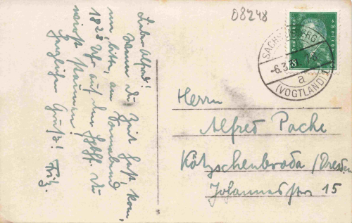 Steindöbra Klingenthal Sachsen Schneesiedlung o 1931
