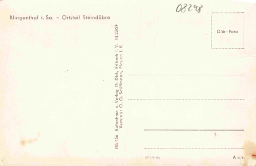 Steindöbra Klingenthal Sachsen * 1954