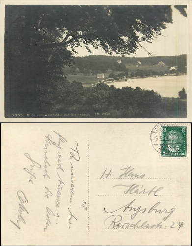 Wörthsee from Walchstadt to Steinebach o 9.5.1928