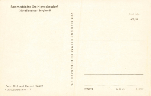 01904 Steinigtwolmsdorf Lausitz * 1962