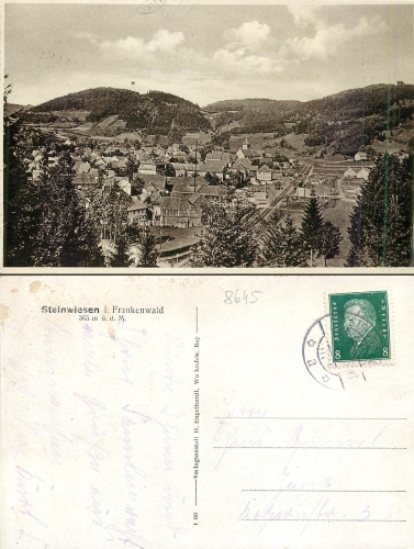 Steinwiesen im Frankenwald o 6.12.1931