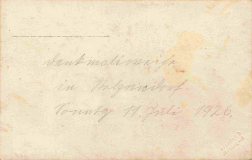 Stelzendorf (Chemnitz) – Monument Dedication, July 11, 1926 – Real Photo Postcard