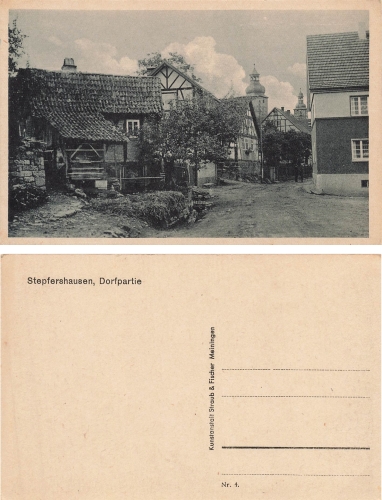 98617 Stepfershausen Dorfpartie * um 1920