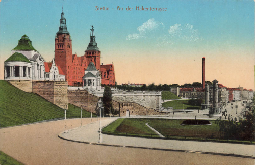 Stettin Hakenterrasse Pommern Szczecin * um 1920
