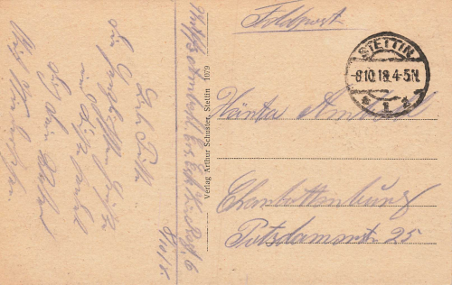 Stettin Hakenterrasse Pommern Szczecin o 1918