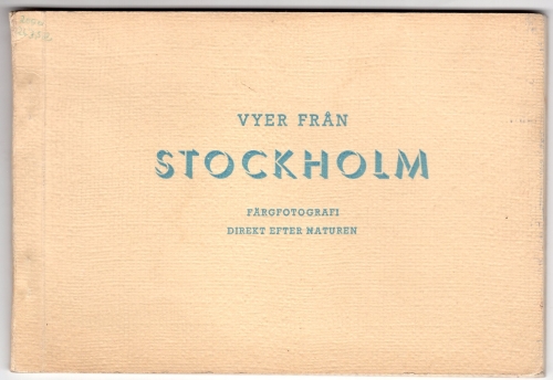Stockholm Bildmappe um 1950