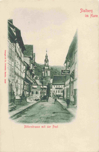 Stolberg Harz Ritterstrasse Post * um 1900