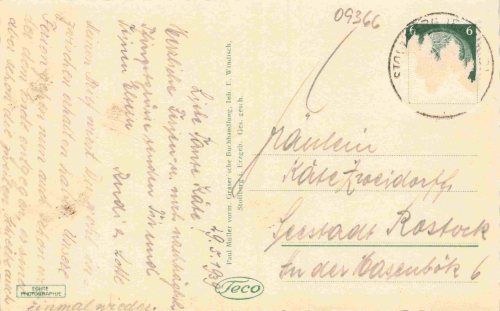 09366 Stollberg Erzgebirge Gartenstadt o 1939