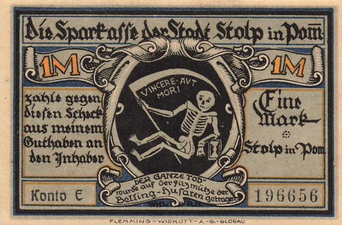 Stolp Pommern Slupsk Notgeldschein um 1920