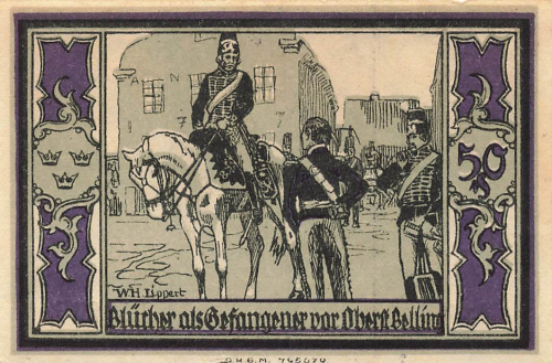 Stolp Pomerania Slupsk emergency banknote circa 1921