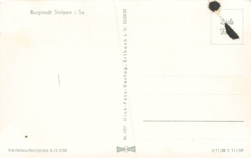 01833 Stolpen Sachsen * 1959