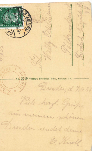 01833 Stolpen Sachsen Burg Koselturm o 1928