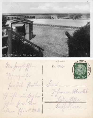Stolpmuende  Pommern Ustka o um 1936
