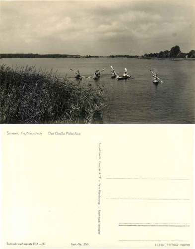 17255 Strasen Wesenberg Großer Pälitz See *1962