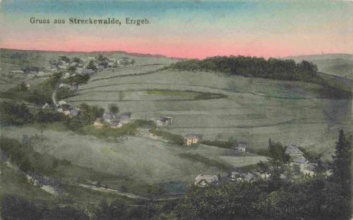 Streckewalde Erzgebirge Totalansicht * um 1920