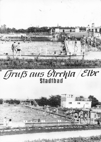 01616 Strehla Elbe Stadtbad * 1978
