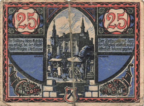 Striegau Schlesien Notgeldschein Strzegom 1920