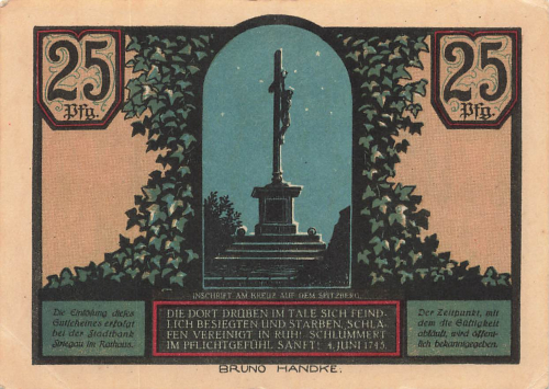 Striegau Schlesien Notgeldschein Strzegom 1921