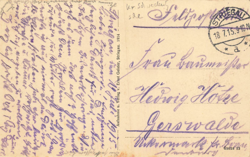 Striegau Schlesien Strzegom o 1915
