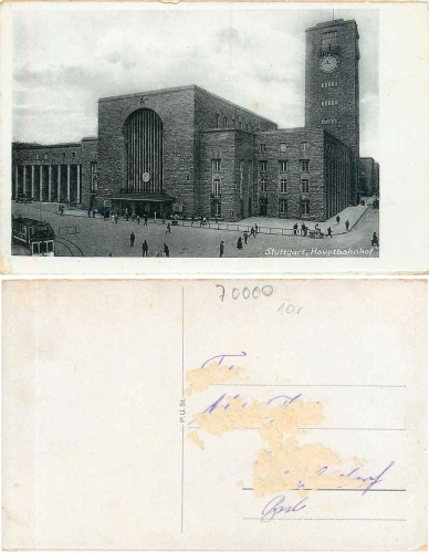 Stuttgart Central Station circa 1930