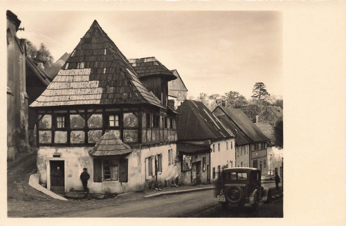 Graupen Bäckerhäuschen Böhmen Krupka  * um 1930