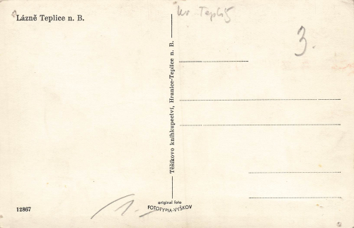 Lázně Teplice nad Bečvou Böhmen * um 1940